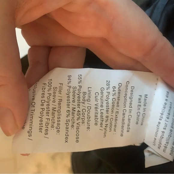 Danier Green Black Jacket Leather Sleeves 2XS - Picture 6 of 12